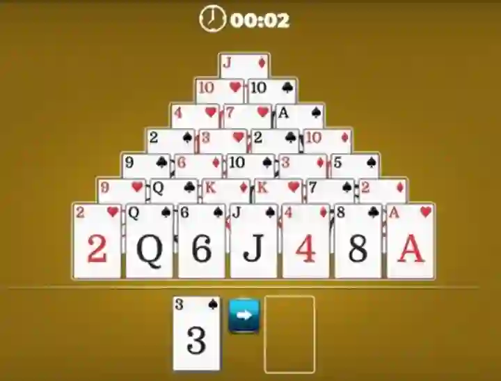 Spel Pyramid Solitaire aanlyn