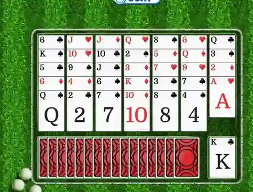 Spel Golf Solitaire aanlyn