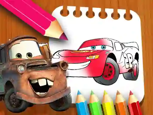 Spel Cars Coloring Book aanlyn