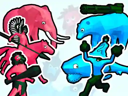Spel Funny Battle Simulator 2 aanlyn