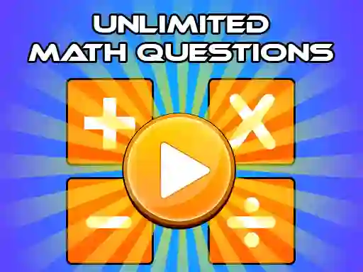 Spel Unlimited Math Questions aanlyn