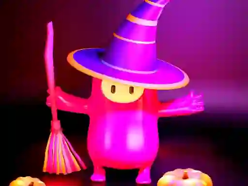 Spel Fall Guys Halloween Puzzle aanlyn