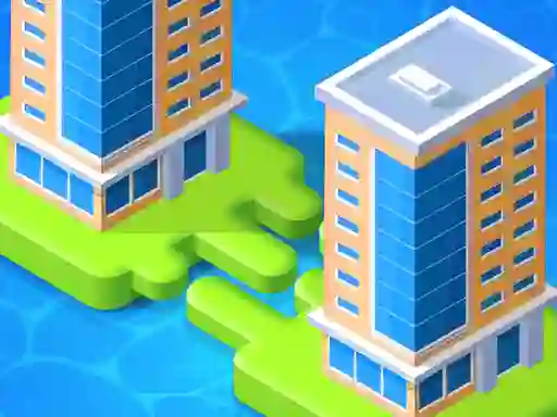 Spel Merge Town! aanlyn