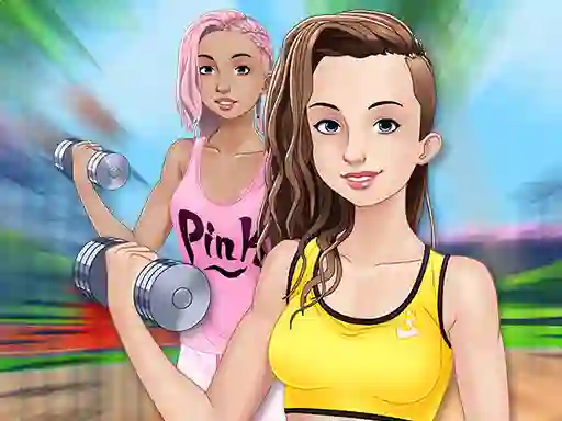 Spel Fitness Girls Dress Up aanlyn