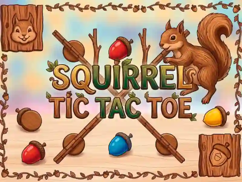 Spel Squirrel Tic Tac Toe aanlyn