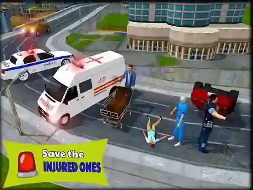 Spel Ambulance Rescue Driver Simulator 2018 aanlyn