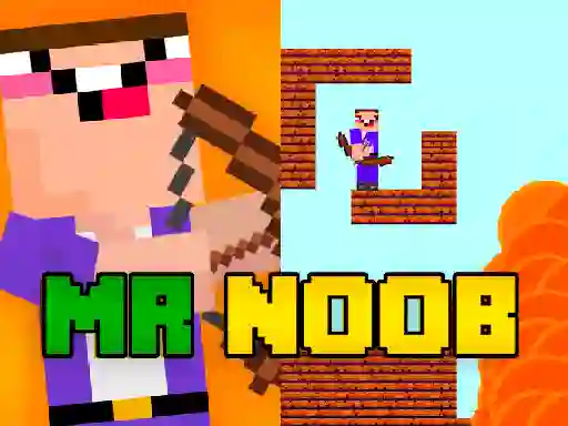 Spel Mr Noob vs Zombies aanlyn