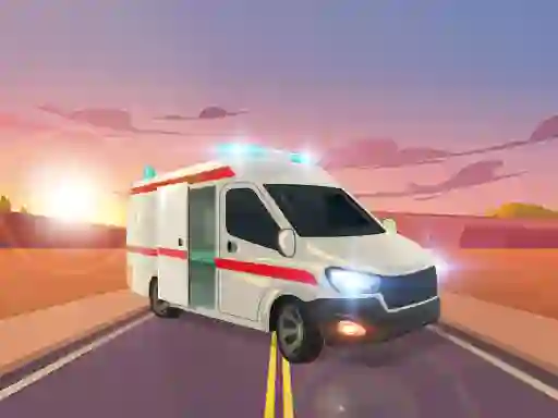 Spel Ambulance Traffic Drive aanlyn
