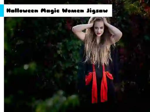 Spel Halloween Magic Women Jigsaw aanlyn