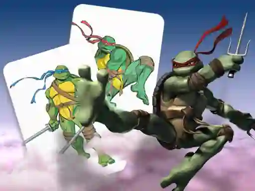Spel Ninja Turtles Memory card Match aanlyn