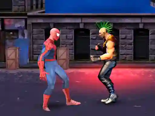 Spel Spiderman: Street Fighter aanlyn