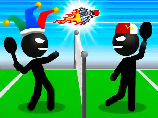 Spel Stickman Sports Badminton aanlyn