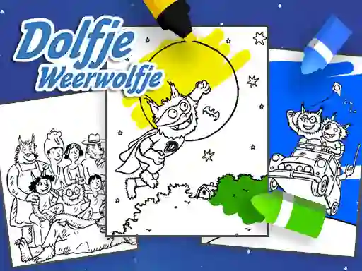 Spel Coloring Alfie The Werewolf aanlyn