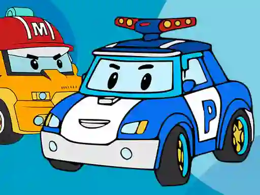 Spel Robocar Coloring Book aanlyn