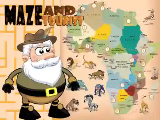 Spel Maze and Tourist aanlyn