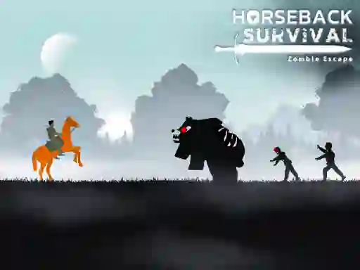 Spel Horseback Survival Zombies Escape aanlyn