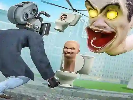 Spel Skibidi Toilet TopDown Survival aanlyn