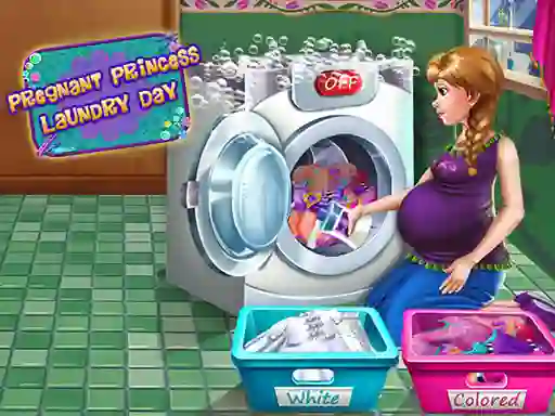 Spel Pregnant Princess Laundry Day aanlyn