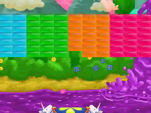 Spel Brick Breaker Unicorn aanlyn