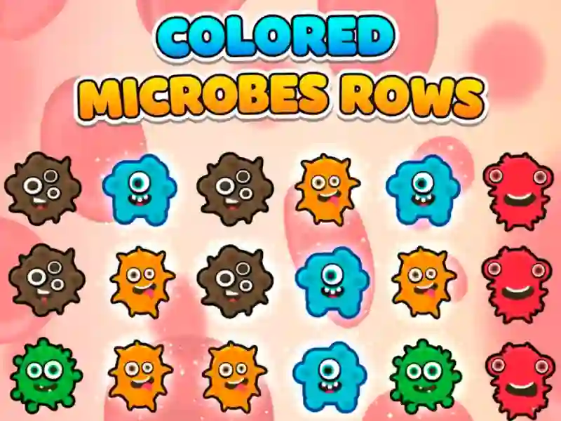 Spel Colored Microbes Rows aanlyn