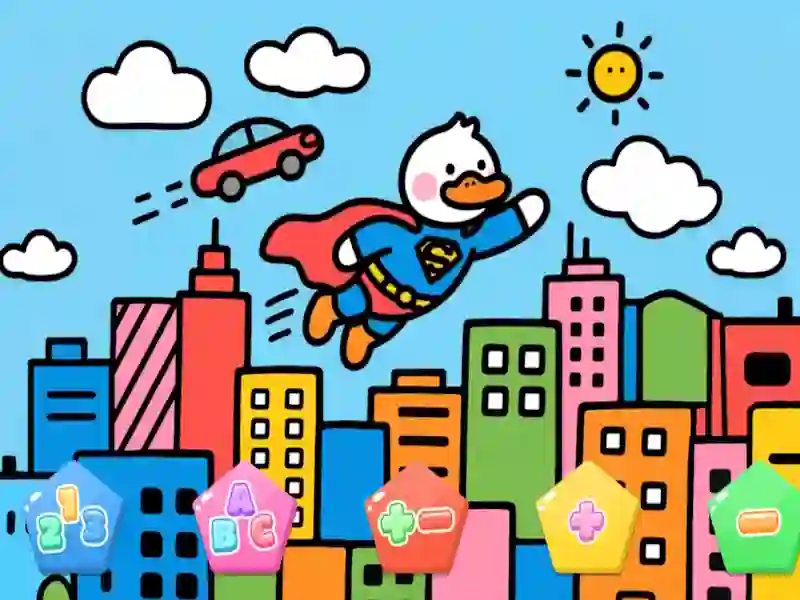 Spel Color By Code Super Duck aanlyn