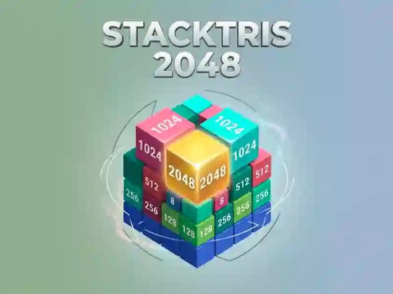Spel Stacktris 2048 aanlyn
