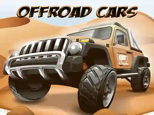 Spel Offroad Cars Jigsaw aanlyn