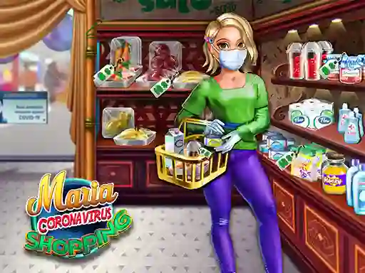 Spel Maria Coronavirus Shopping aanlyn