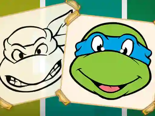 Spel Ninja Turtles Coloring Book aanlyn