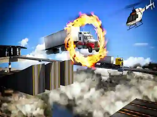 Spel Impossible Truck Driving Stunt Track Parking aanlyn