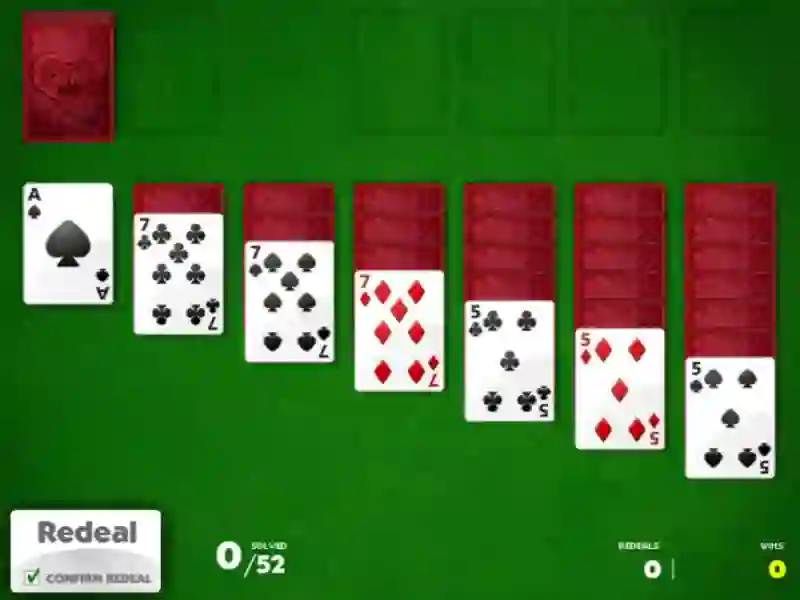 Spel Solitaire aanlyn