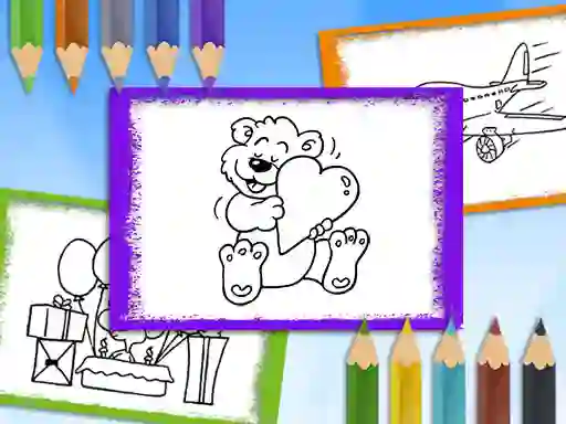Spel Cartoon Coloring Book aanlyn