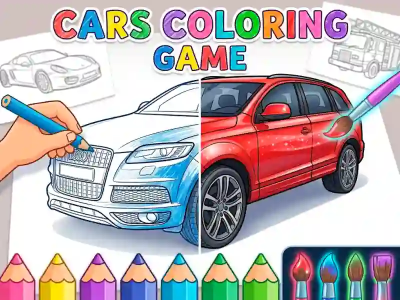 Spel Cars Coloring Game aanlyn
