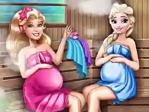 Spel Cute Mommies Pregnant Sauna aanlyn