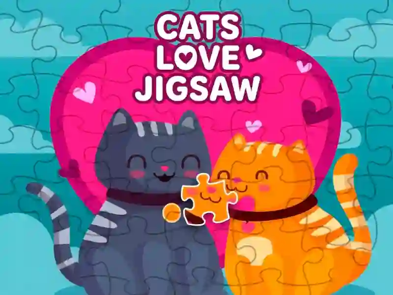 Spel Cats love jigsaw aanlyn