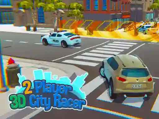 Spel 2 Player 3D City Racer aanlyn