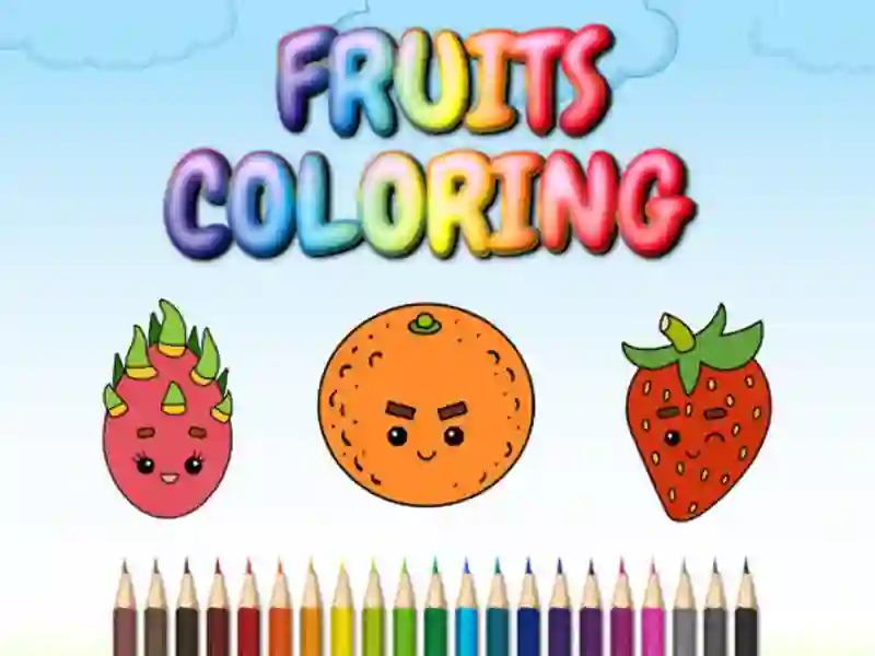 Spel FRUITS COLORING aanlyn
