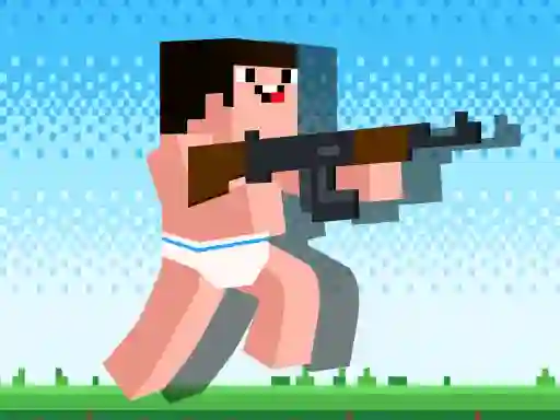 Spel Noob Rush vs Pro Monsters aanlyn