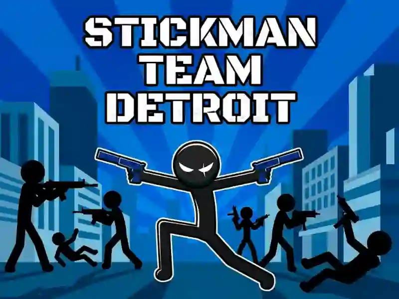 Spel Stickman Team Detroit aanlyn