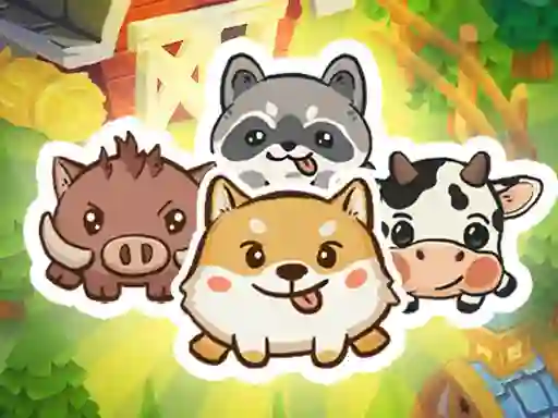 Spel Animal Sort Cute Game Puzzle aanlyn