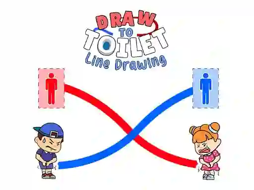 Spel Draw To Toilet Line Drawing aanlyn