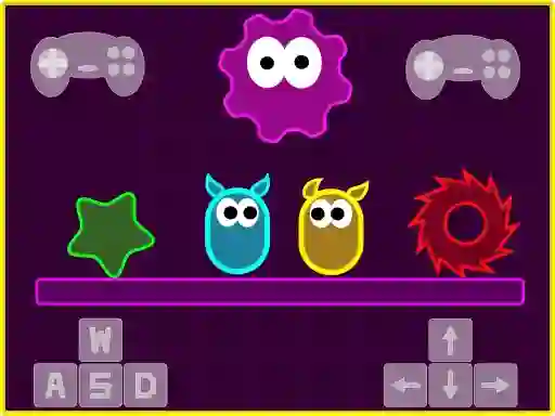 Spel Neon Slimes aanlyn