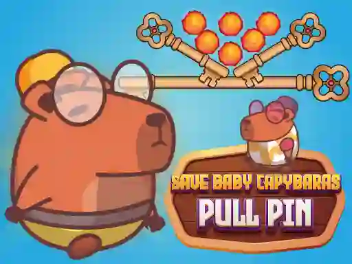 Spel Save Baby Capybaras Pull Pin aanlyn
