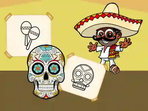 Spel Crazy Mexican Coloring aanlyn