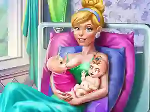 Spel Cinderella Twins Birth aanlyn