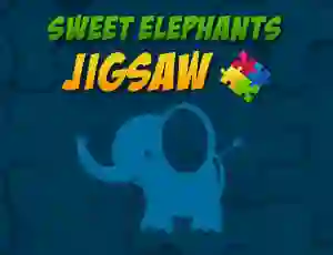 Spel Sweet Elephants Jigsaw aanlyn