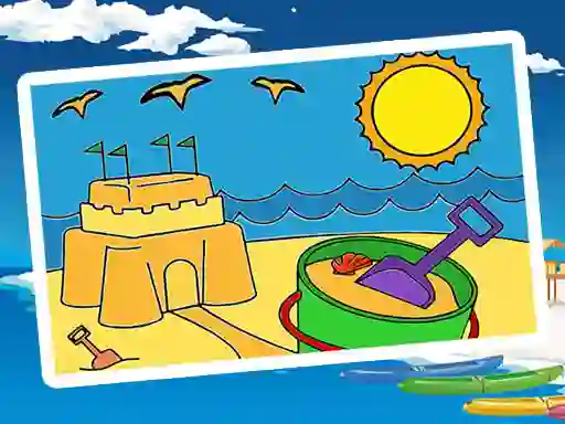 Spel Summer Coloring Pages aanlyn