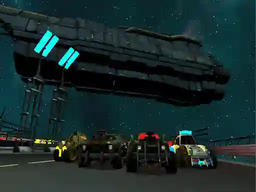 Spel Moon Car Stunt aanlyn