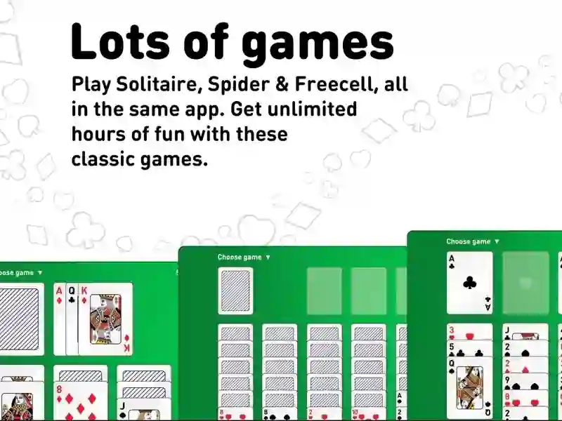 Spel Solitaire collection: klondike, spider & freecell aanlyn