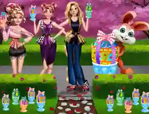 Spel Girls Easter Chocolate Eggs aanlyn